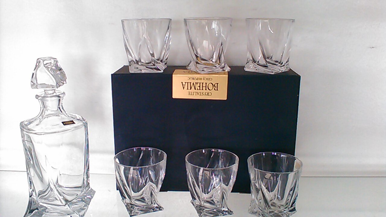 6 verres Quadro Ã  whisky
