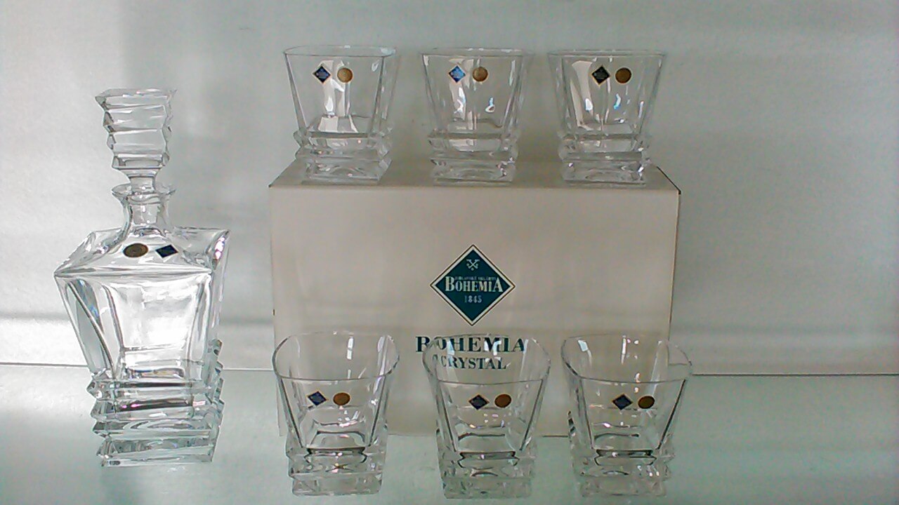 6 VERRES ROCKY EN CRISTAL DE BOHEME